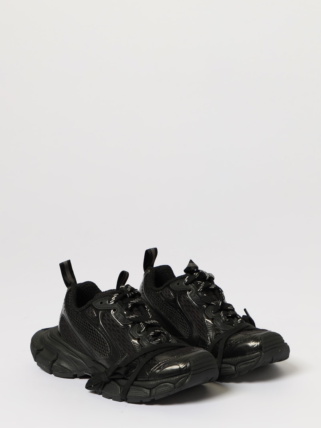 BALENCIAGA SNEAKERS: Sneakers 3XL Balenciaga in mesh e pelle sintetica , Nero - Img 2
