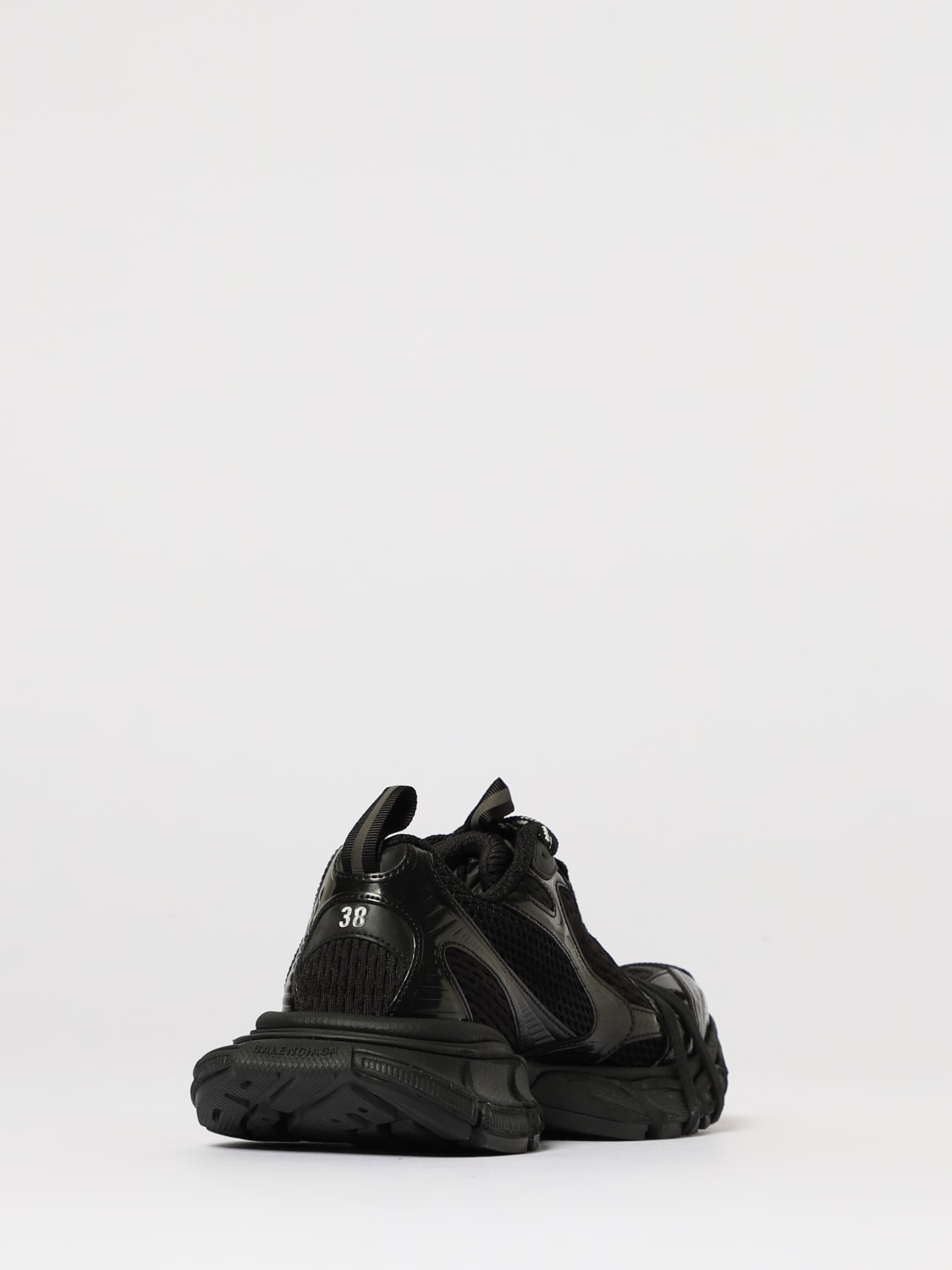 BALENCIAGA SNEAKERS: Sneakers 3XL Balenciaga in mesh e pelle sintetica , Nero - Img 3