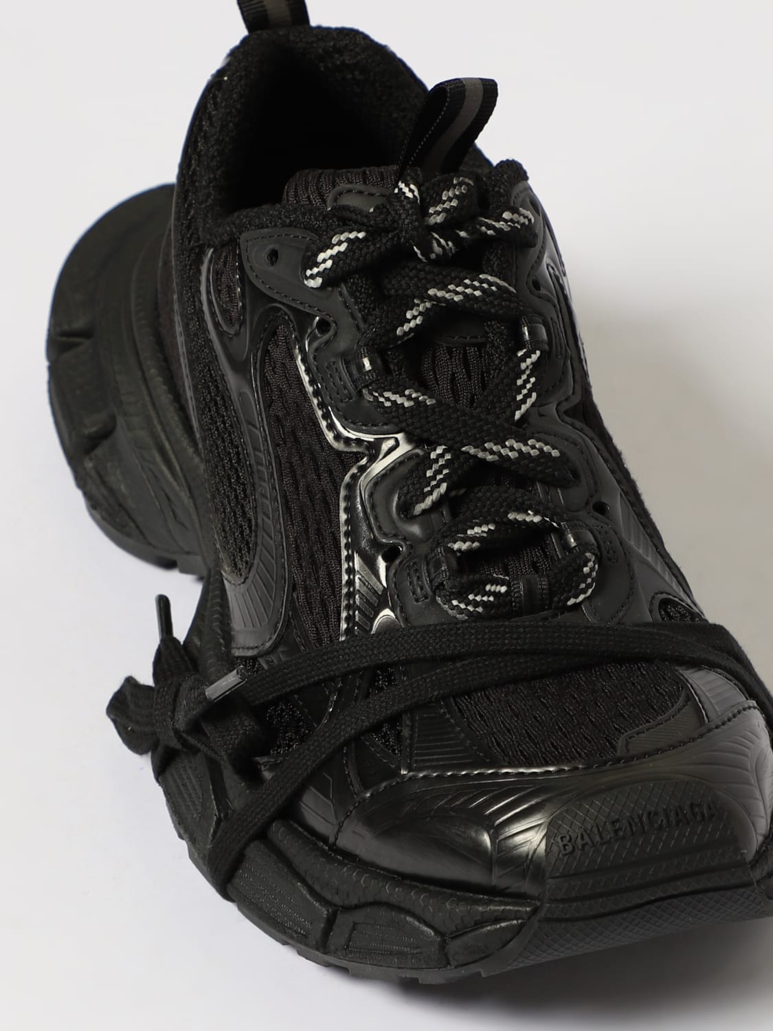 BALENCIAGA SNEAKERS: Sneakers 3XL Balenciaga in mesh e pelle sintetica , Nero - Img 4
