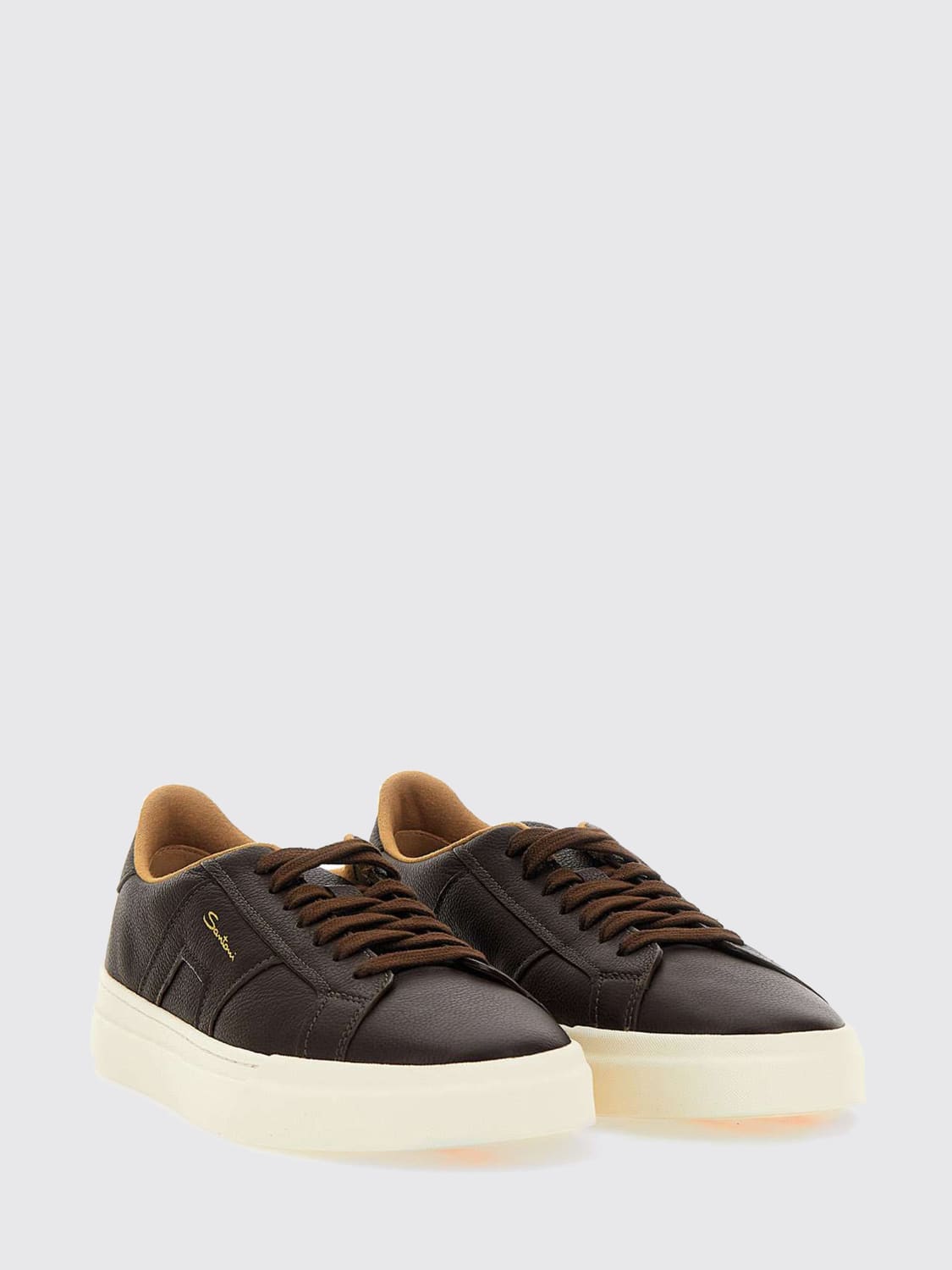 SANTONI SNEAKERS: Sneakers men Santoni, Brown - Img 2