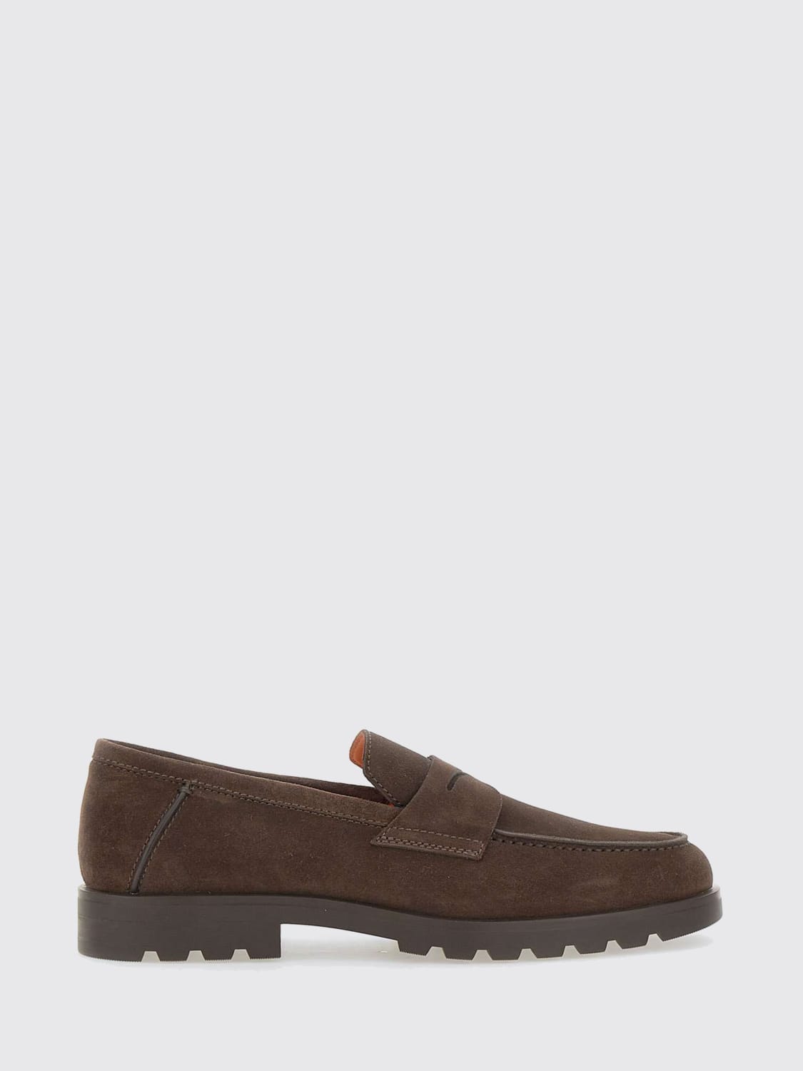 SANTONI LOAFERS: Loafers men Santoni, Brown - Img 1