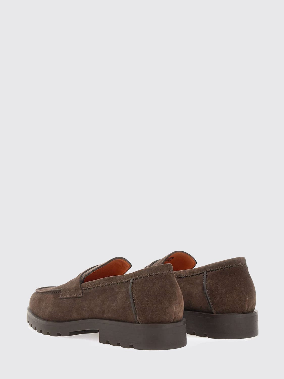 SANTONI LOAFERS: Loafers men Santoni, Brown - Img 3