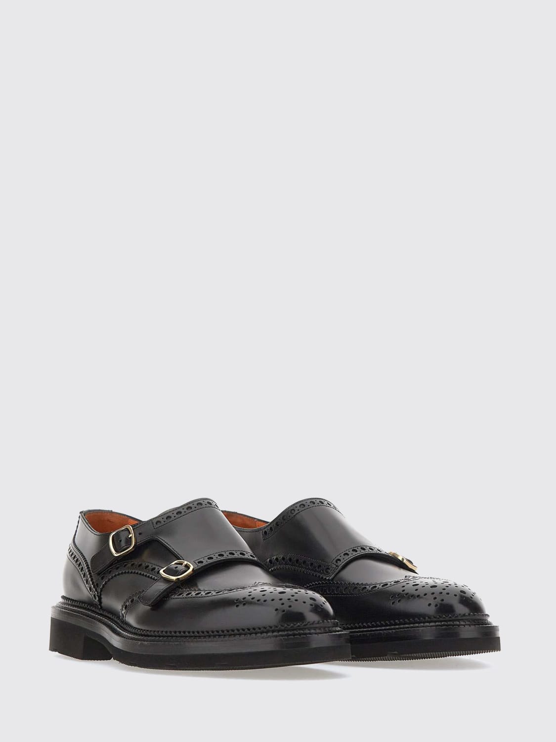 SANTONI BROGUE SHOES: Loafers men Santoni, Black - Img 2