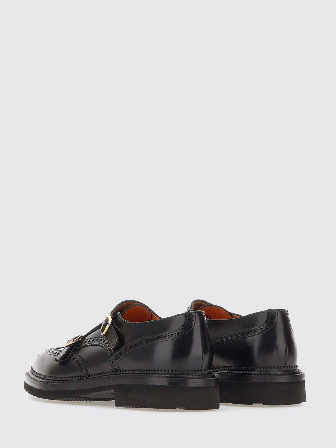 SANTONI BROGUE SHOES: Loafers men Santoni, Black - Img 3