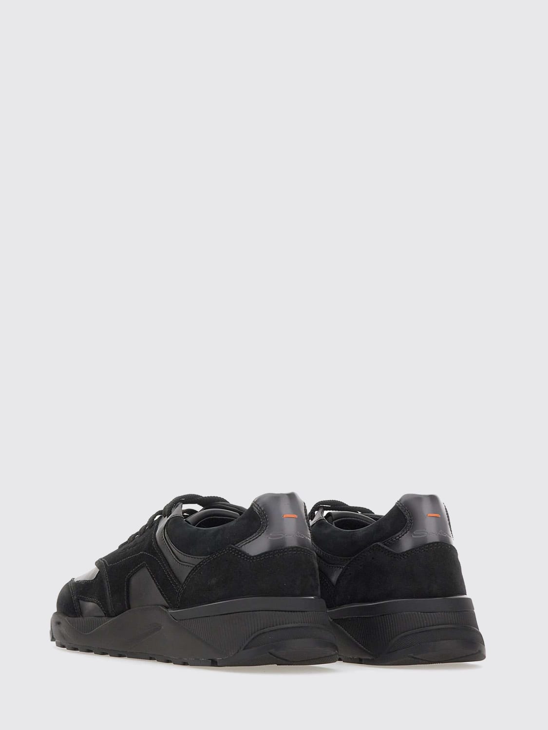 SANTONI SNEAKERS: Sneakers herren Santoni, Schwarz - Img 3