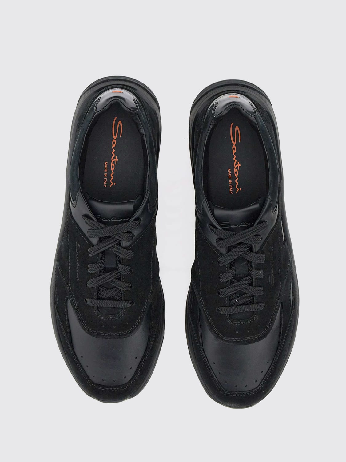 SANTONI SNEAKERS: Sneakers herren Santoni, Schwarz - Img 4