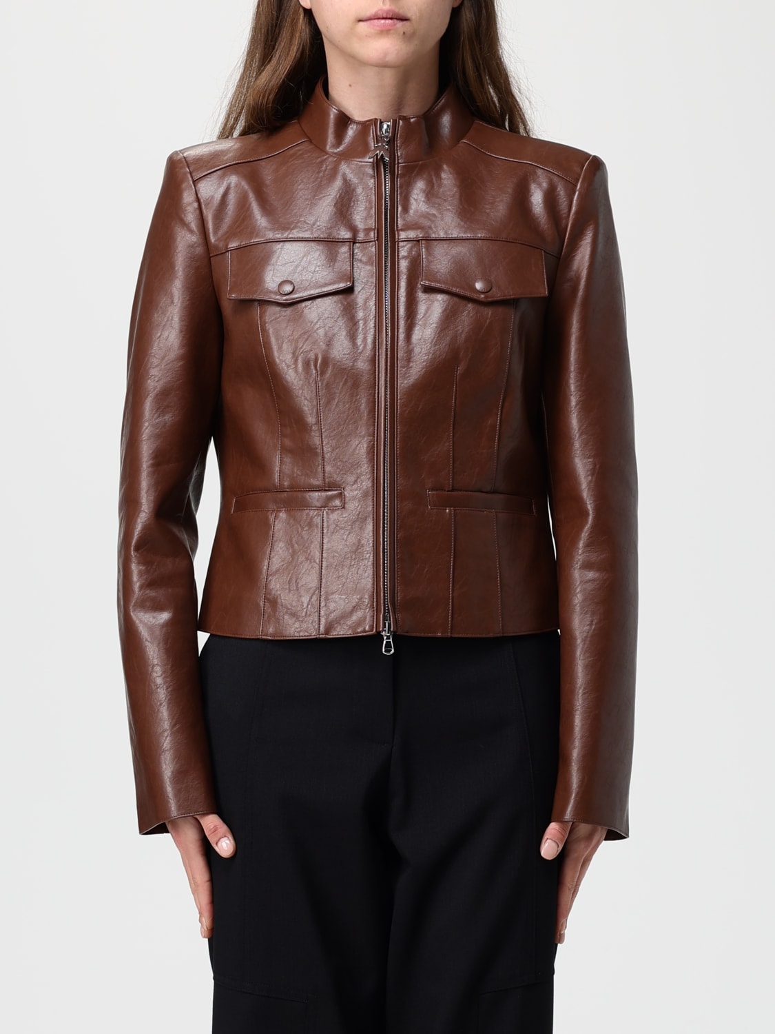 PATRIZIA PEPE ジャケット: ジャケット レディース Patrizia Pepe, ブラウン - Img 1