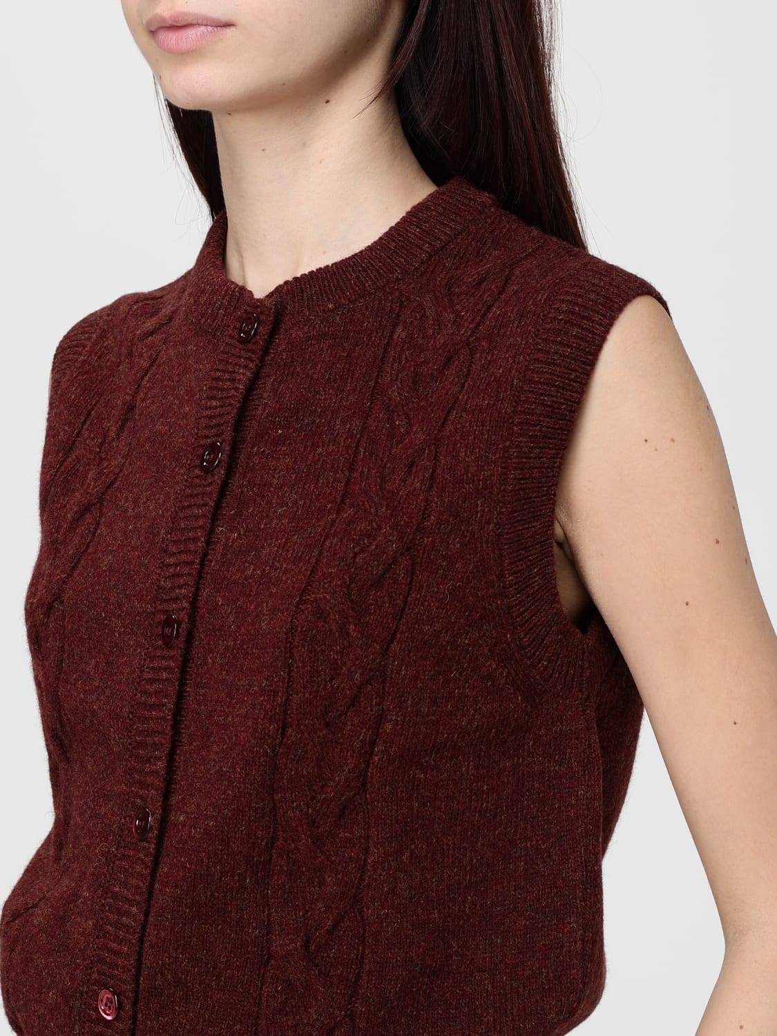 A.P.C. GILET: Pull femme A.P.C., Bordeaux - Img 3