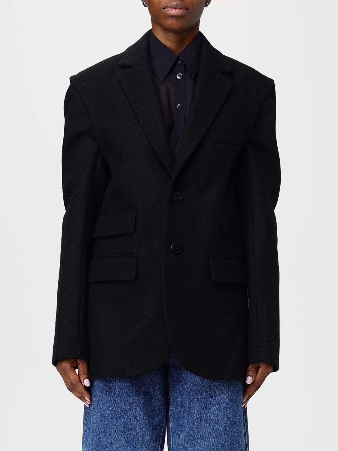 TIBI VESTE: Blazer femme Tibi, Noir - Img 1
