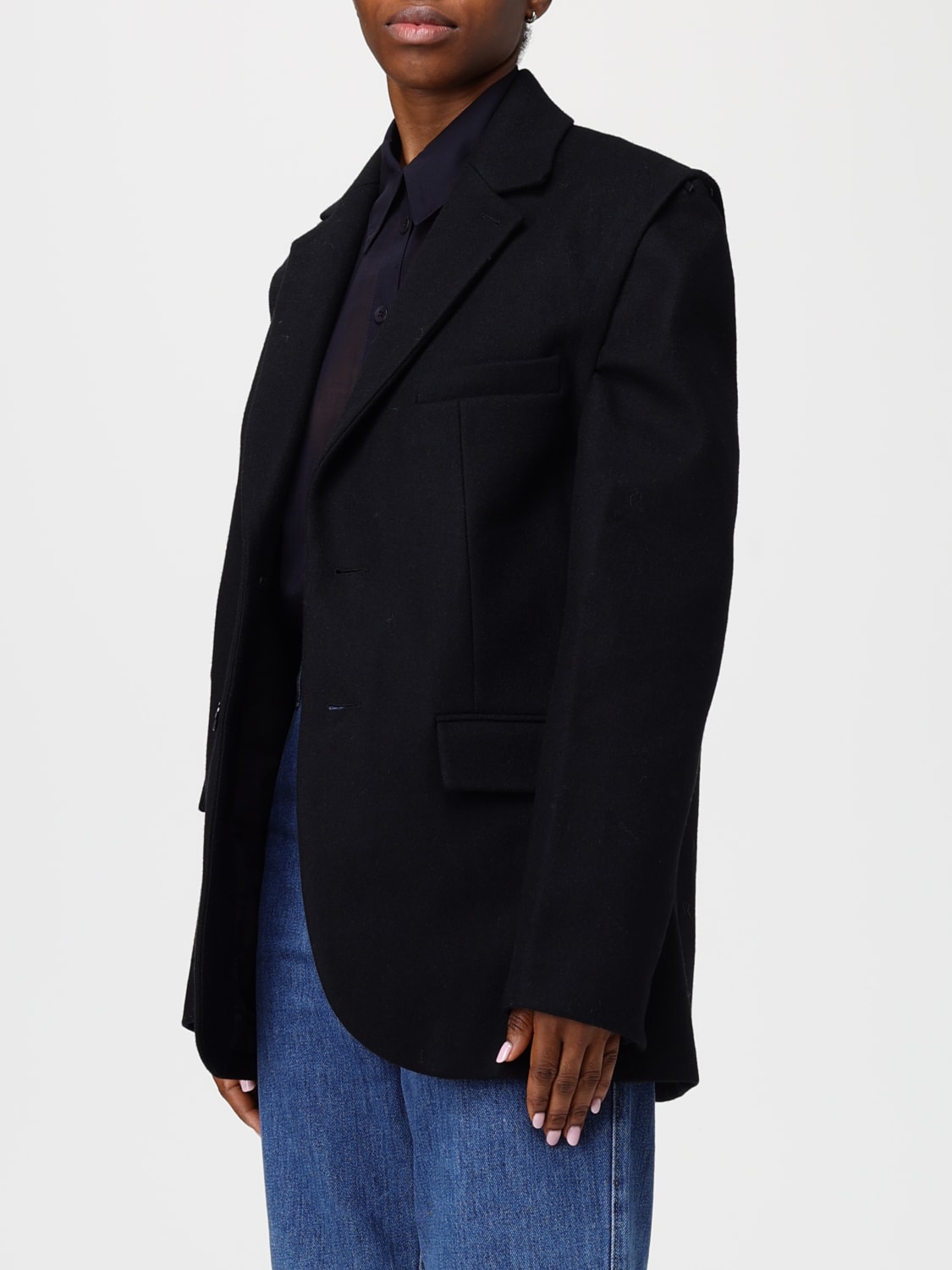 TIBI VESTE: Blazer femme Tibi, Noir - Img 4