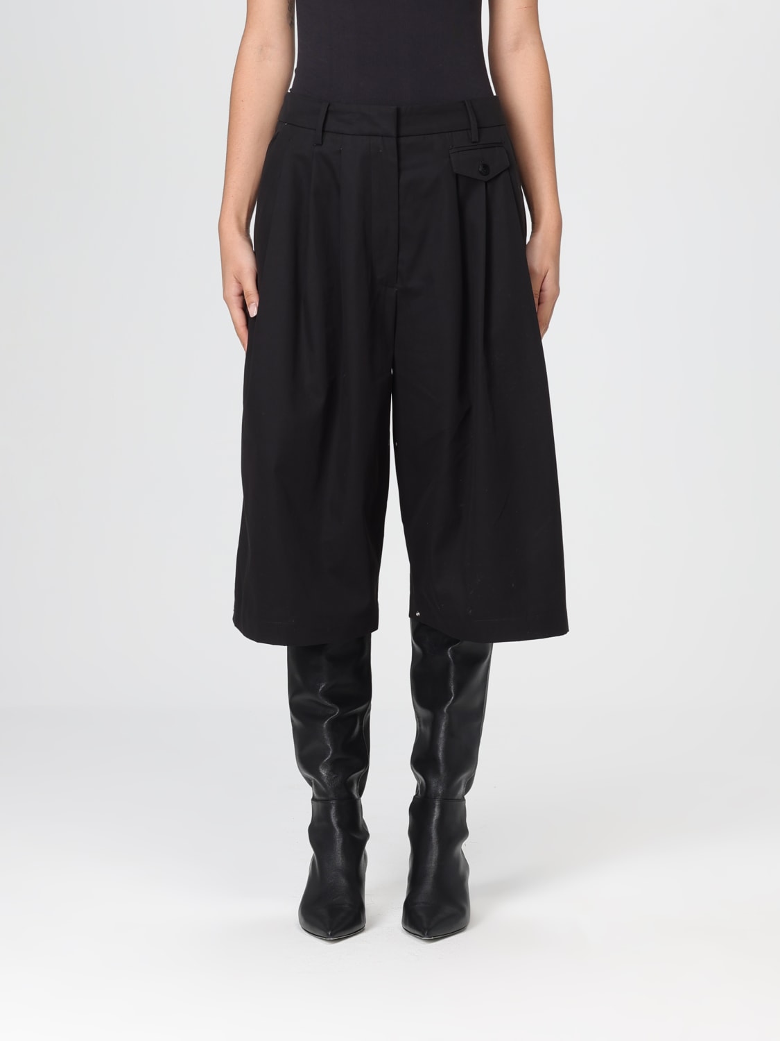 TIBI SHORTS: Pants woman Tibi, Black - Img 1