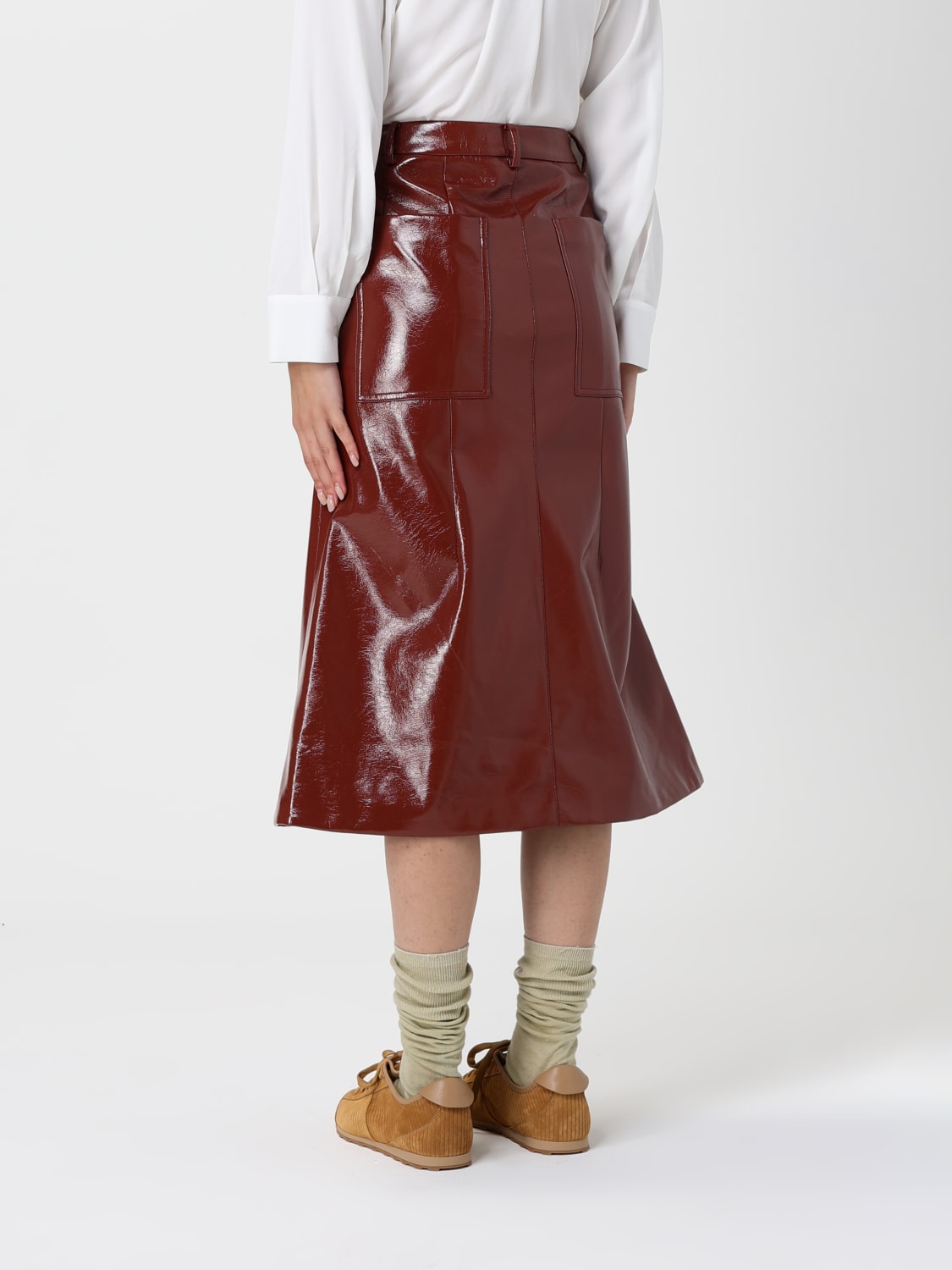 TIBI ROCK: Rock damen Tibi, Braun - Img 2