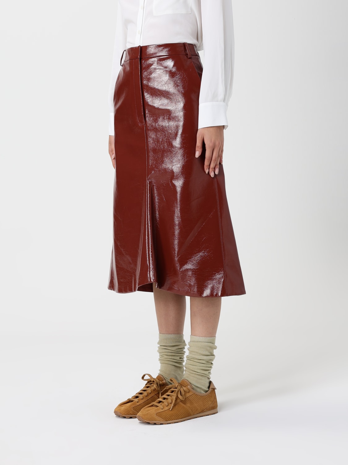 TIBI ROCK: Rock damen Tibi, Braun - Img 3