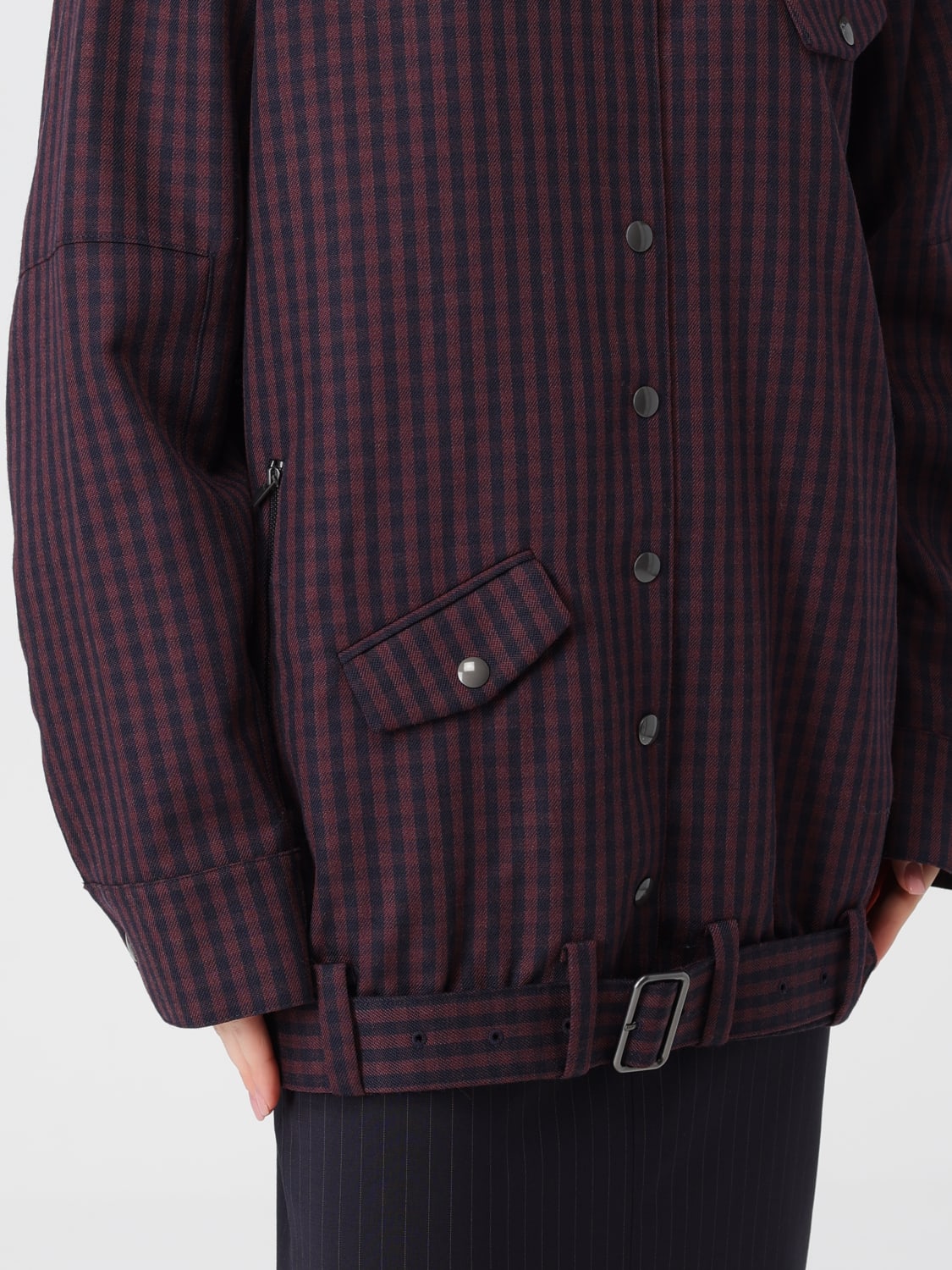 TIBI JACKE: Jacke damen Tibi, Weinrot - Img 5