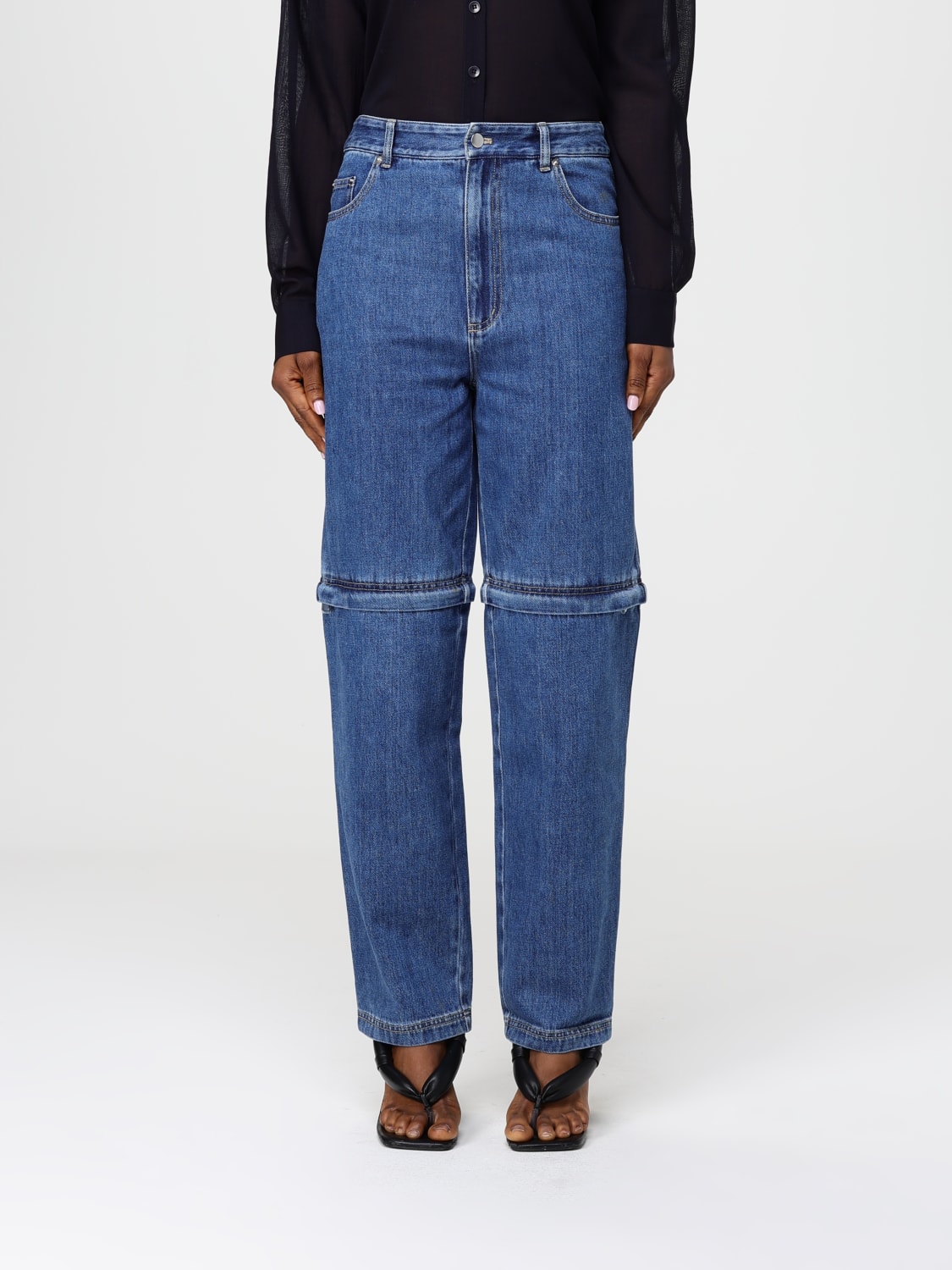 TIBI JEANS: Pants woman Tibi, Blue - Img 1