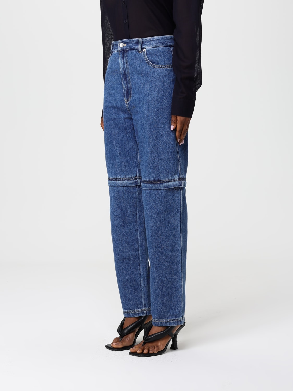 TIBI JEANS: Pants woman Tibi, Blue - Img 4