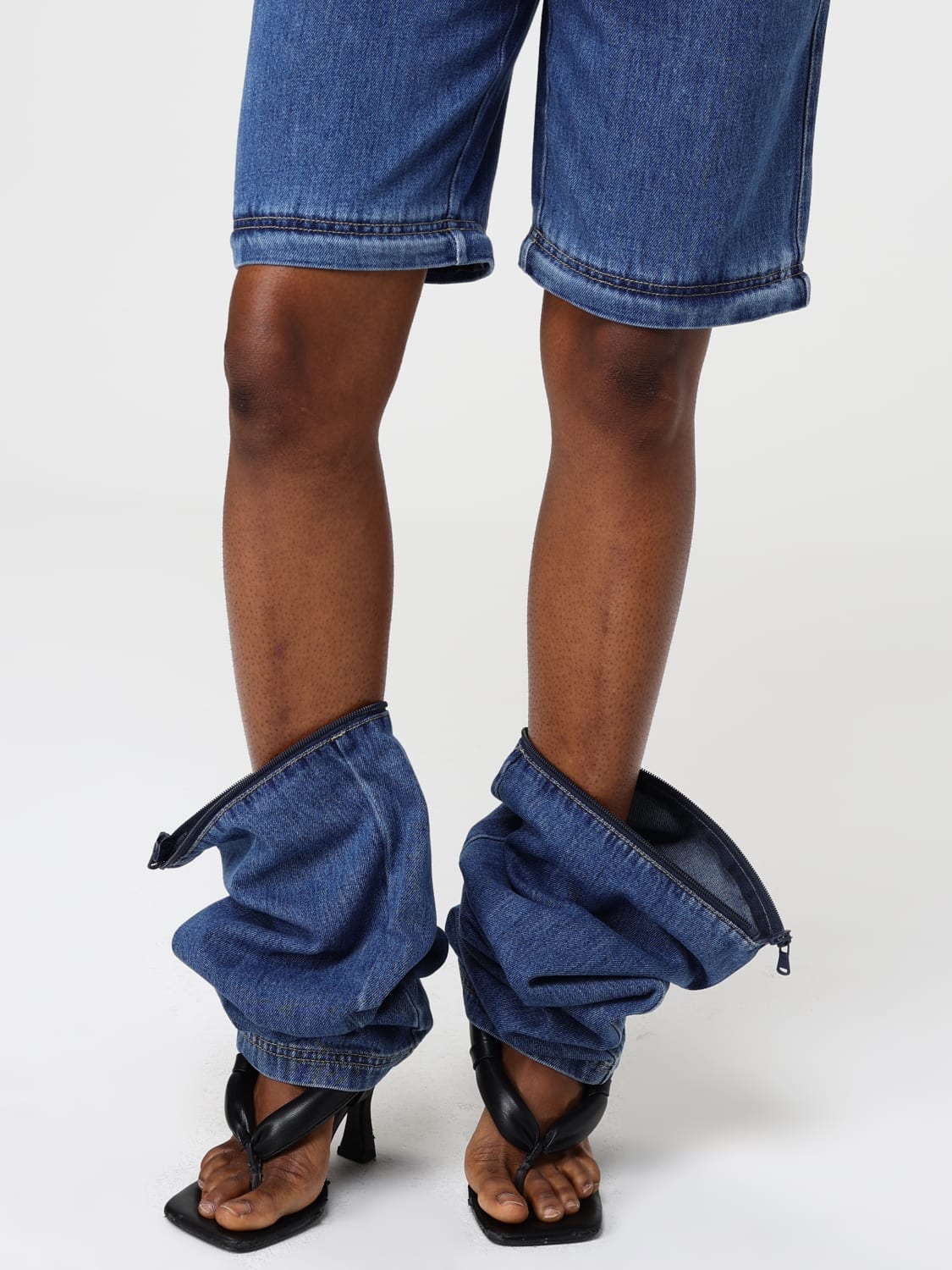 TIBI JEANS: Pants woman Tibi, Blue - Img 5