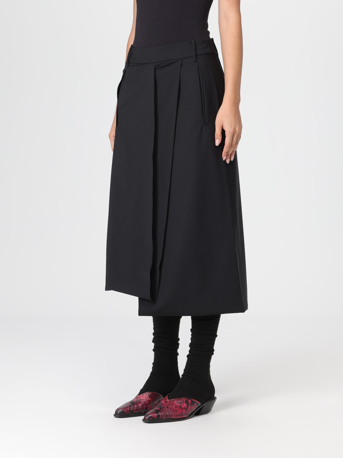 TIBI JUPE: Jupe femme Tibi, Noir - Img 4