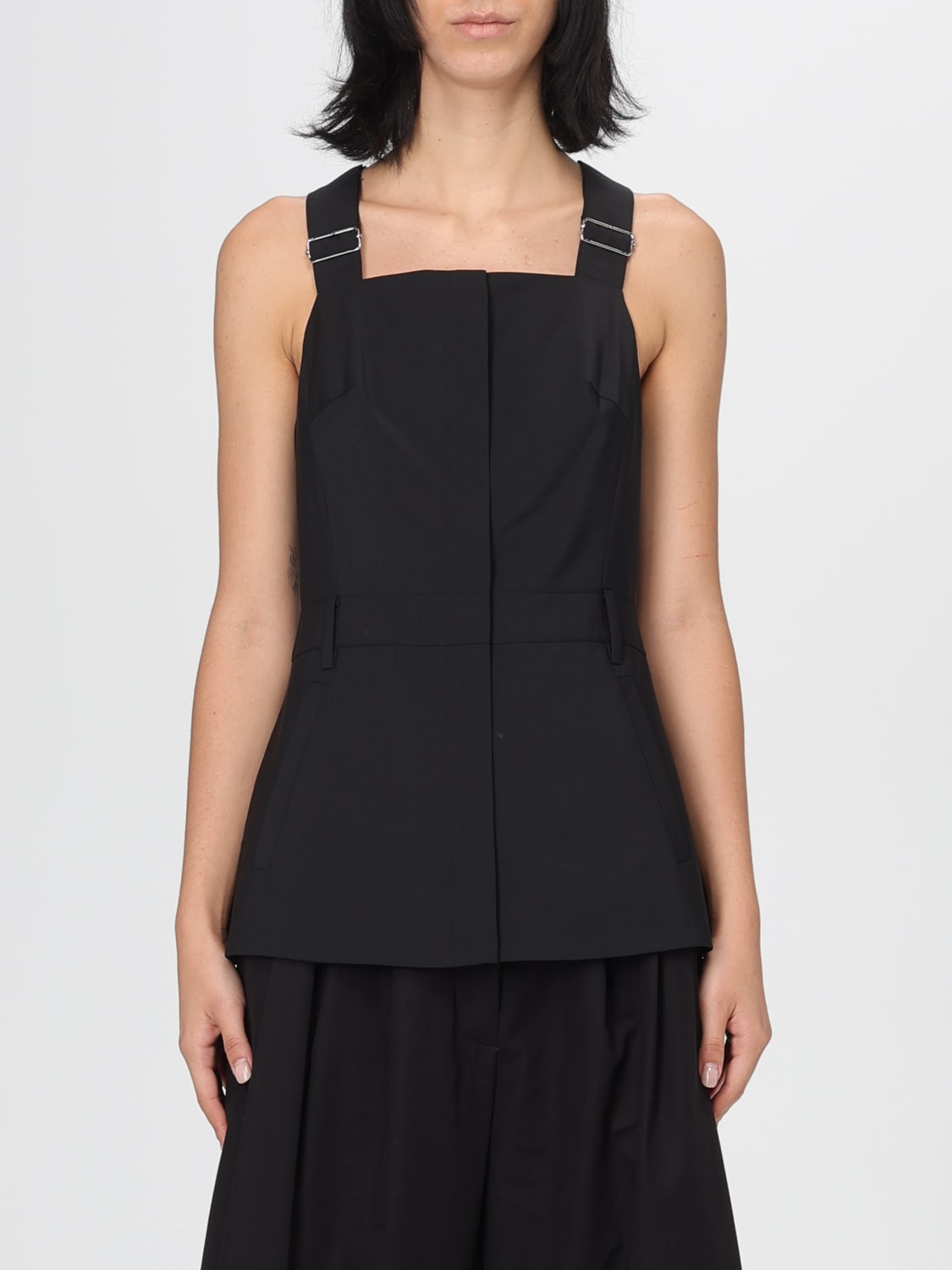 TIBI TOP: Top mujer Tibi, Negro - Img 1