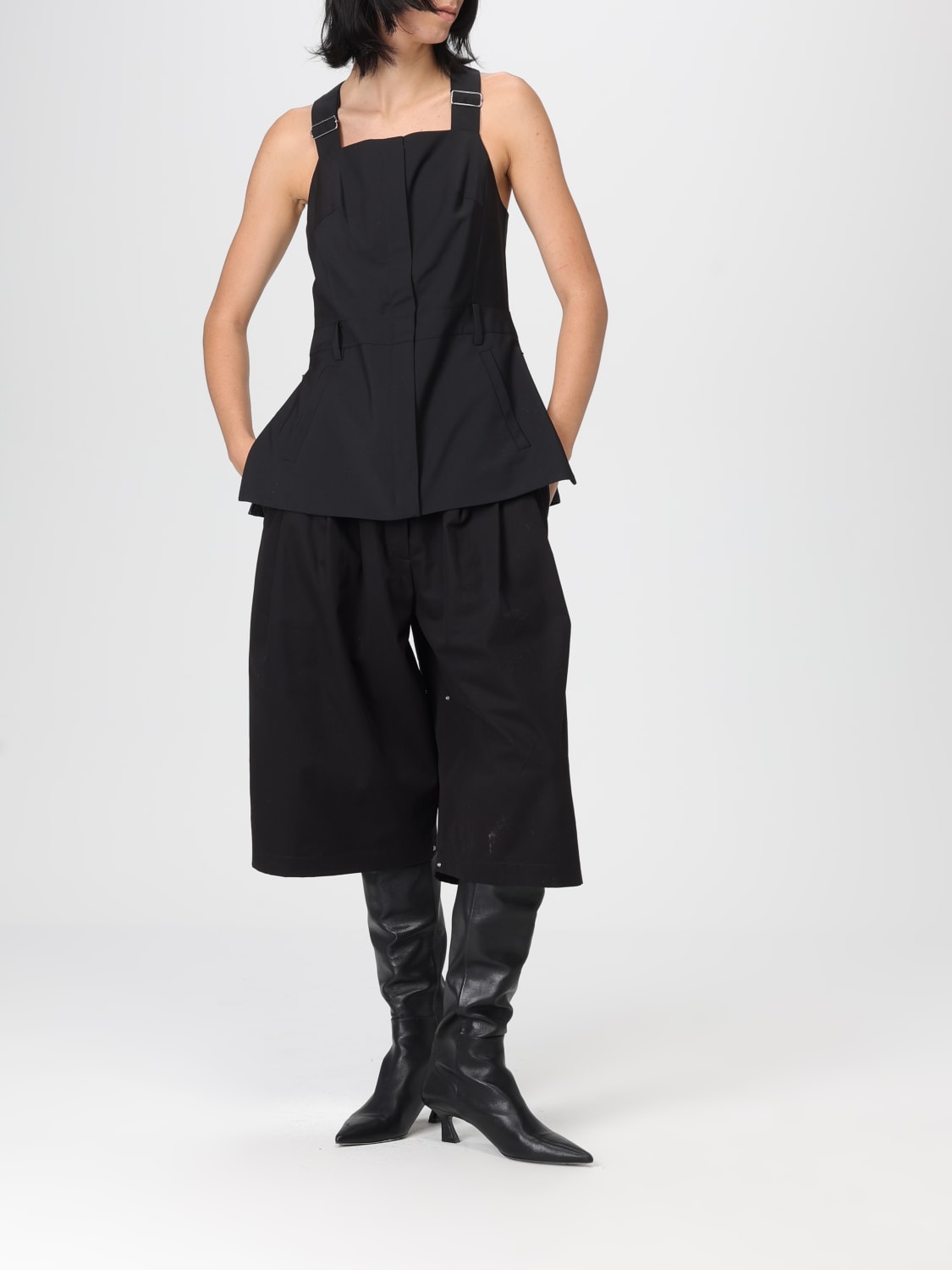 TIBI TOP: Top mujer Tibi, Negro - Img 2