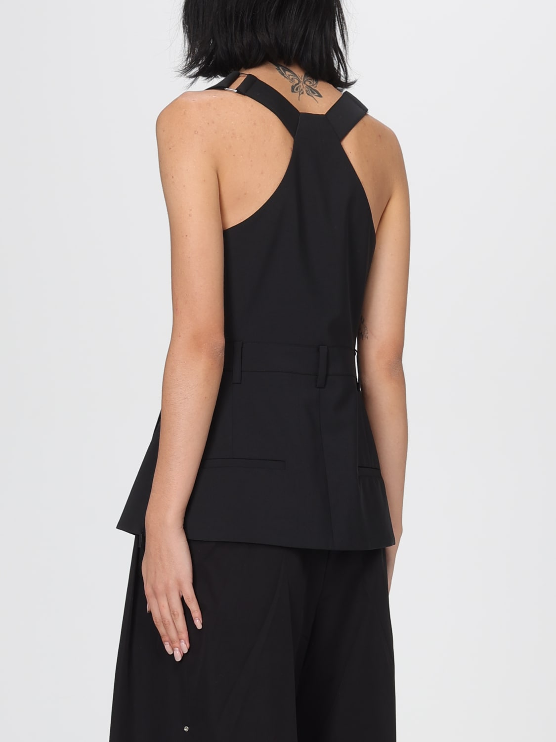 TIBI TOP: Top mujer Tibi, Negro - Img 3