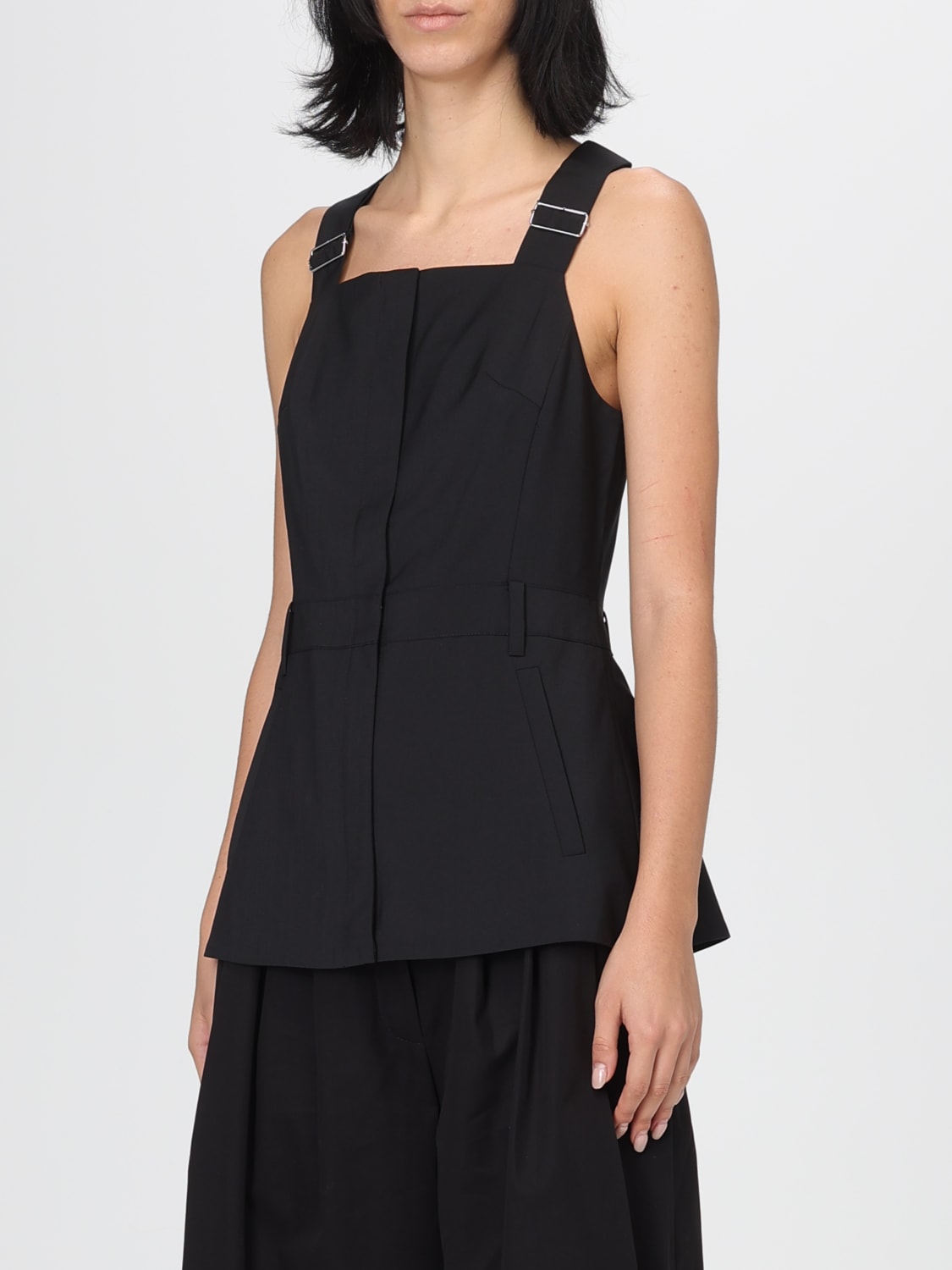 TIBI TOP: Top mujer Tibi, Negro - Img 4