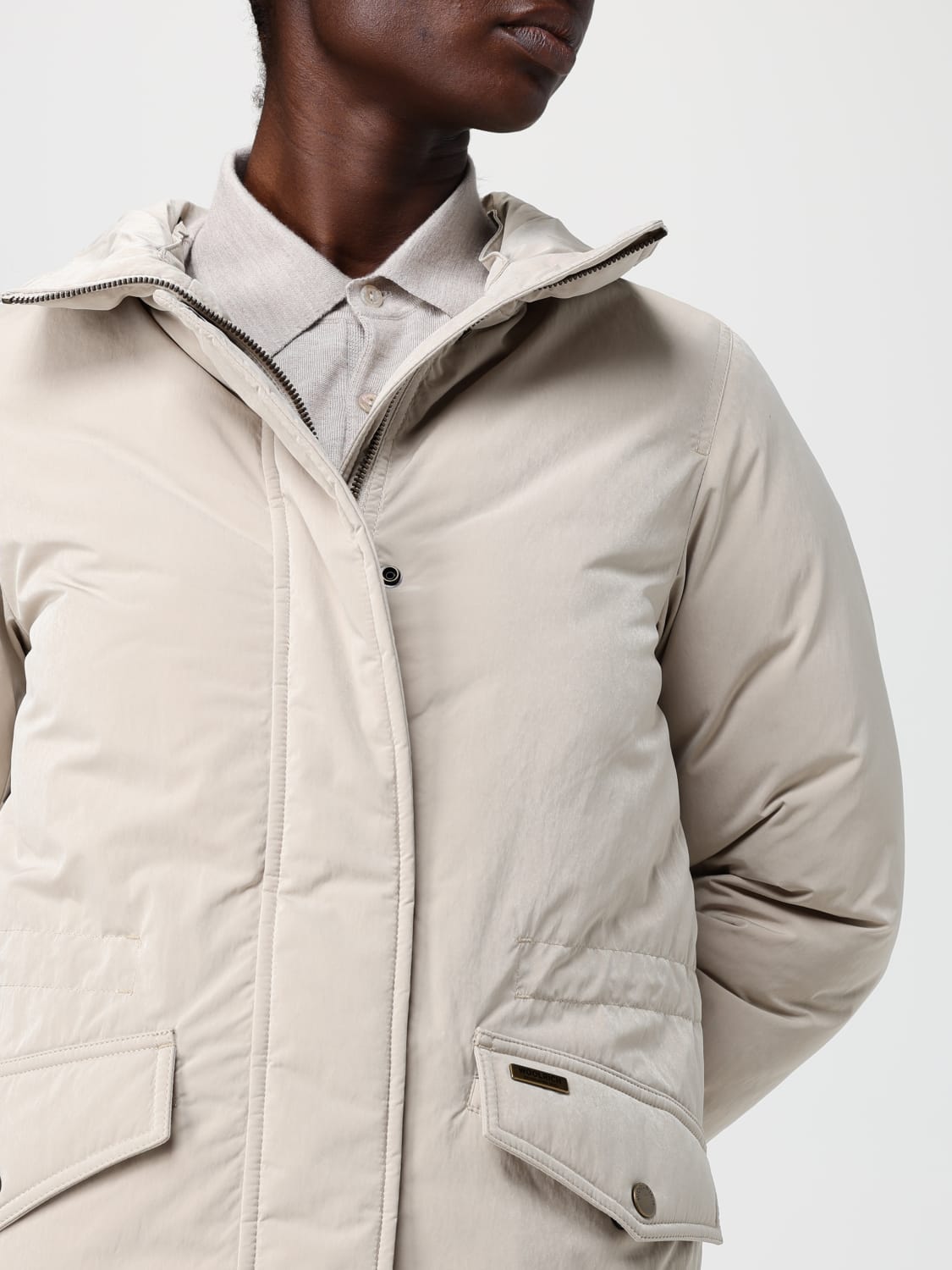 WOOLRICH COAT: Jacket woman Woolrich, Brown - Img 4