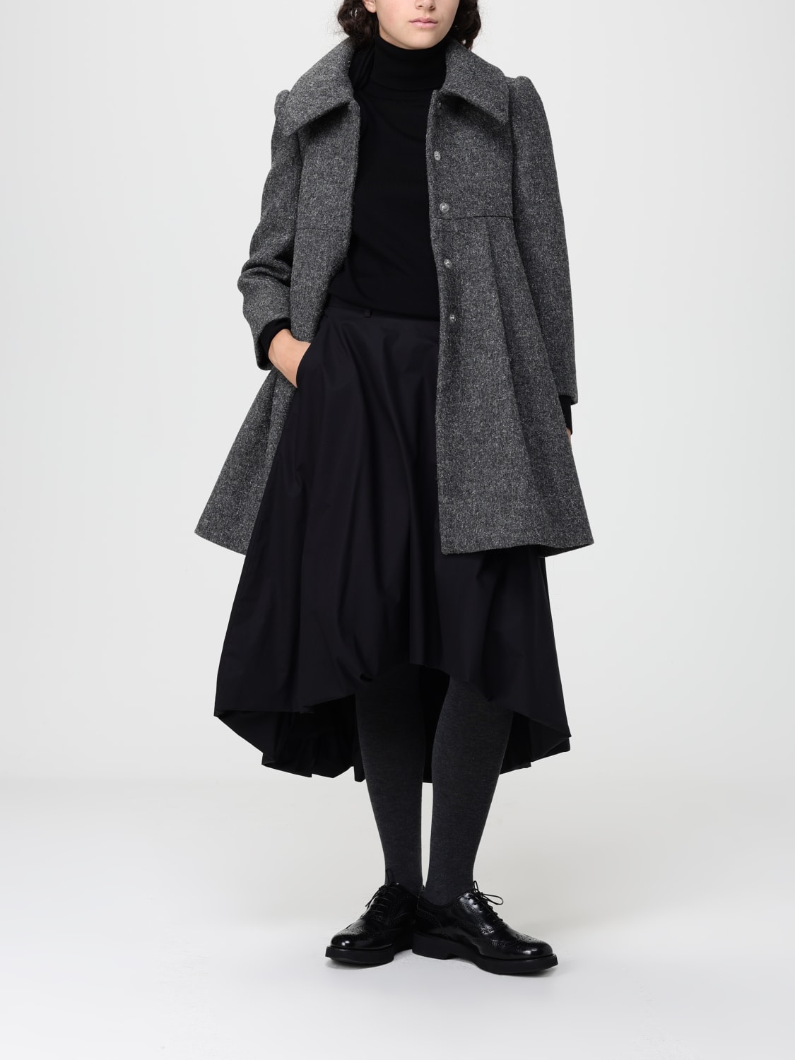 MOSCHINO COUTURE MANTEL: Mantel damen Moschino Couture, Grau - Img 2