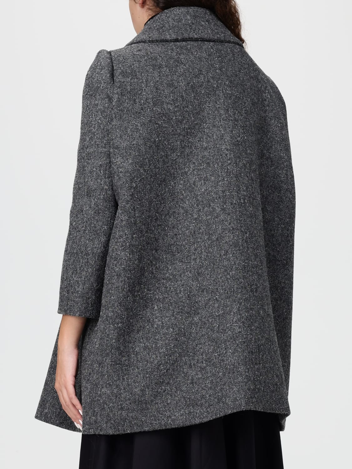 MOSCHINO COUTURE MANTEL: Mantel damen Moschino Couture, Grau - Img 3