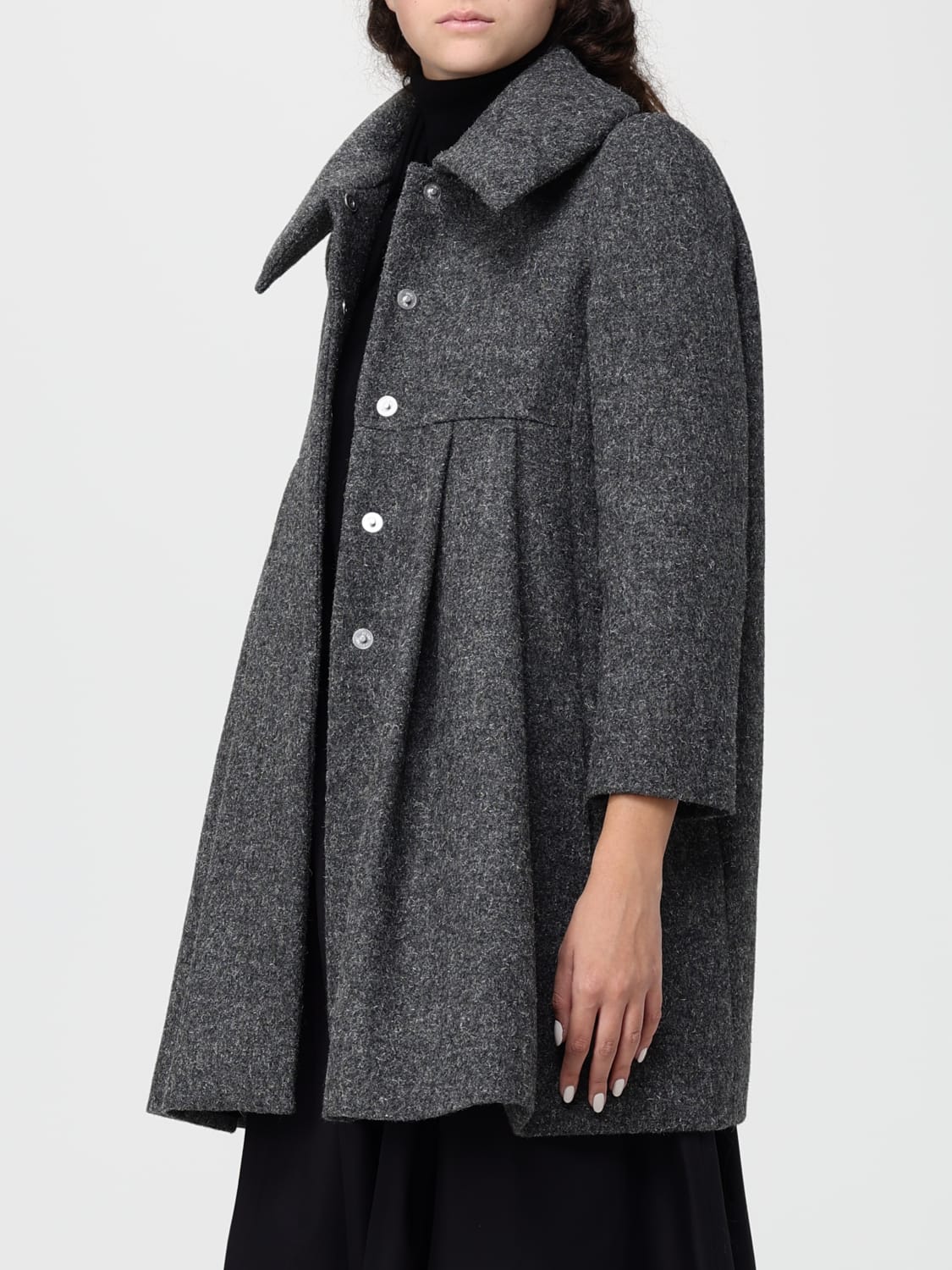 MOSCHINO COUTURE MANTEL: Mantel damen Moschino Couture, Grau - Img 4