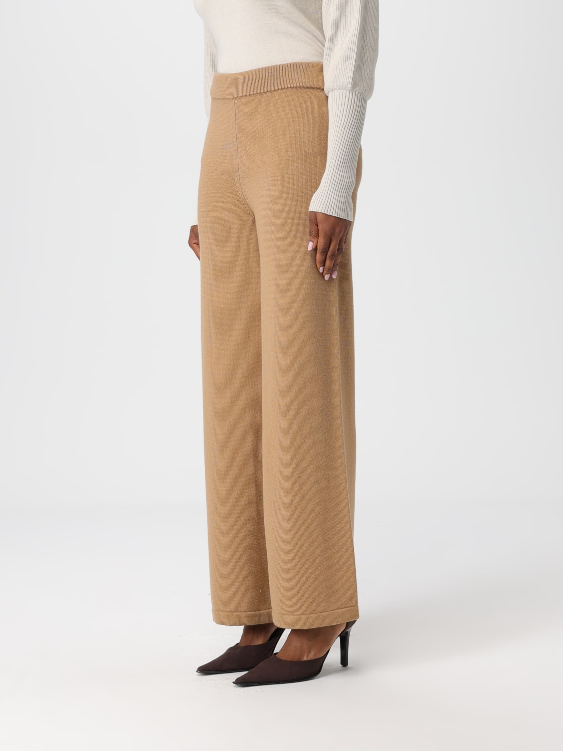MM MAX MARA PANTS: Pants woman Mm Max Mara, Camel - Img 3