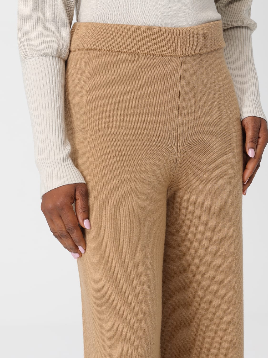 MM MAX MARA PANTS: Pants woman Mm Max Mara, Camel - Img 4
