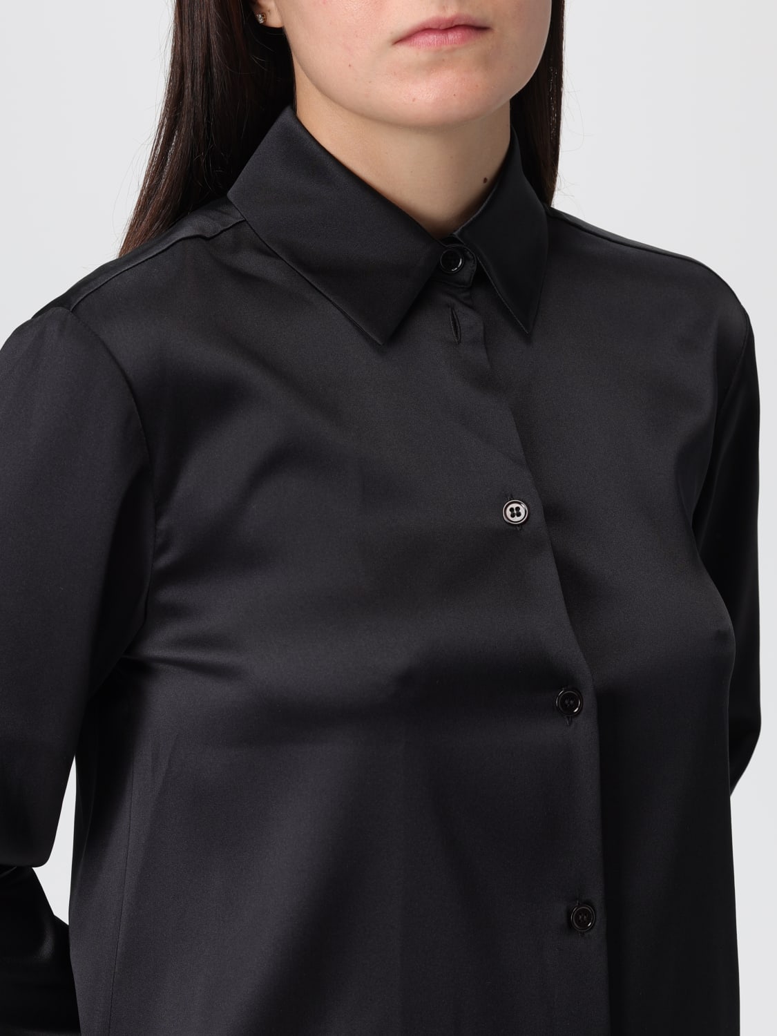 MM MAX MARA CAMISA: Camiseta mujer Mm Max Mara, Negro - Img 4