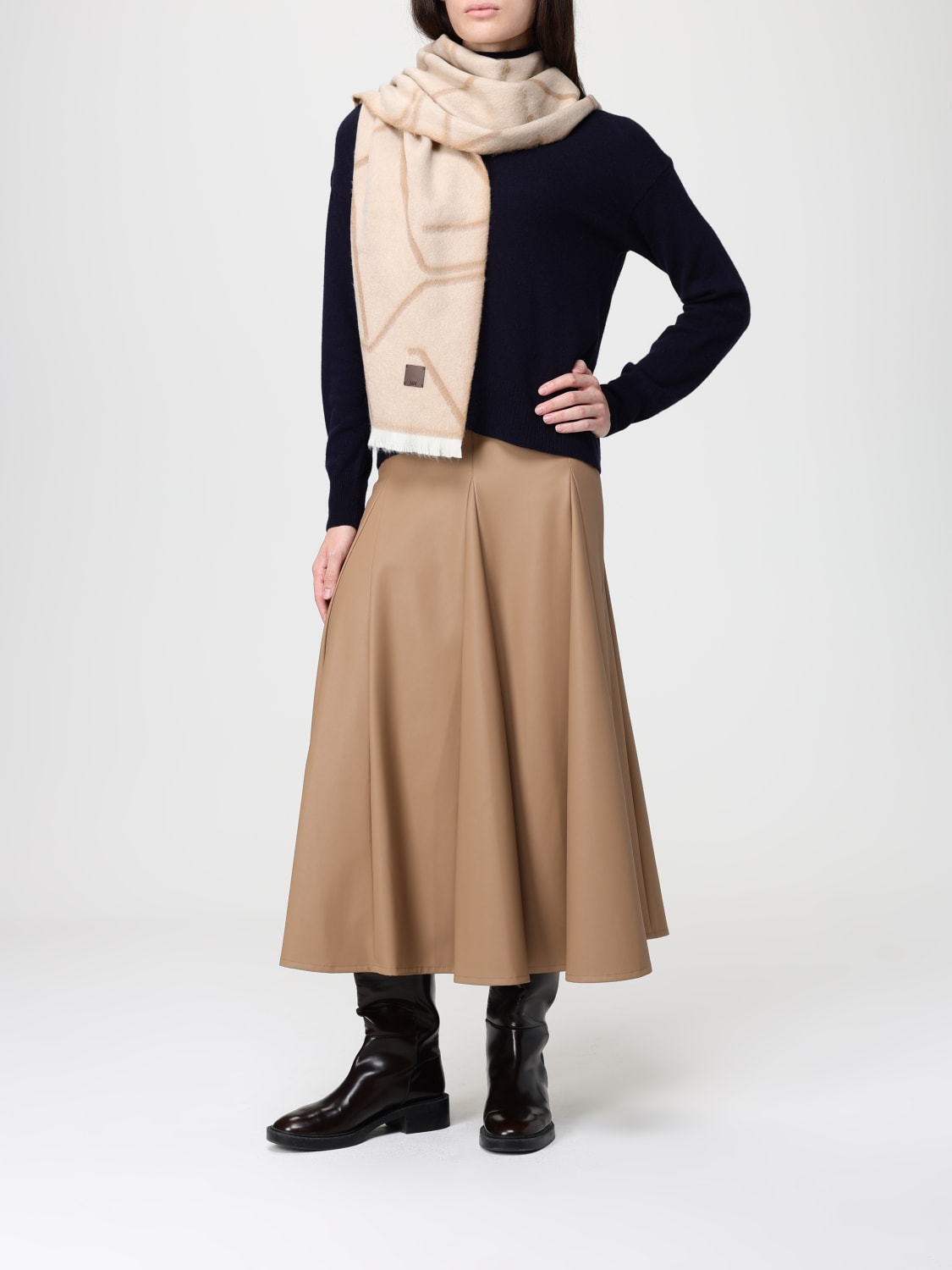MM MAX MARA SKIRT: Skirt woman Mm Max Mara, Camel - Img 2