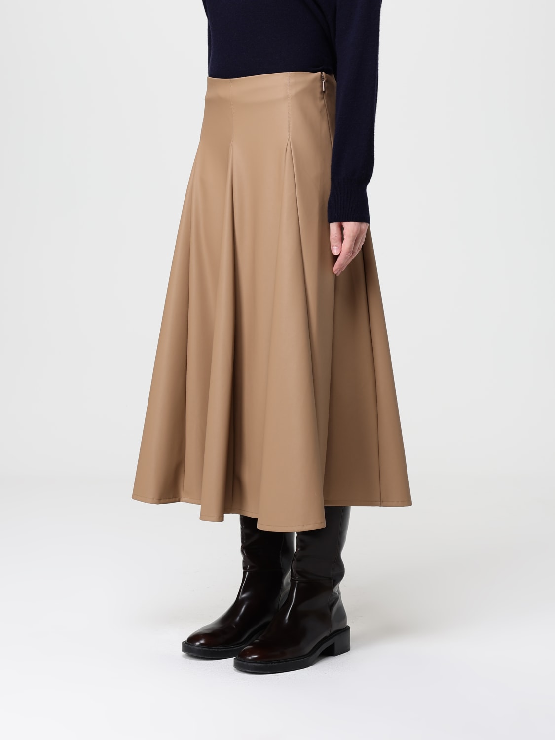 MM MAX MARA SKIRT: Skirt woman Mm Max Mara, Camel - Img 4