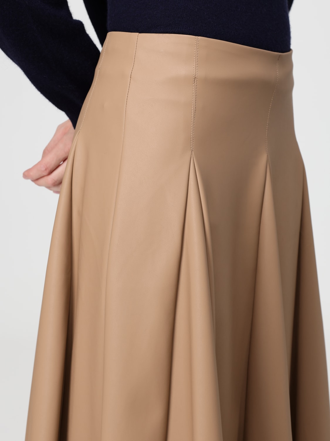 MM MAX MARA SKIRT: Skirt woman Mm Max Mara, Camel - Img 5