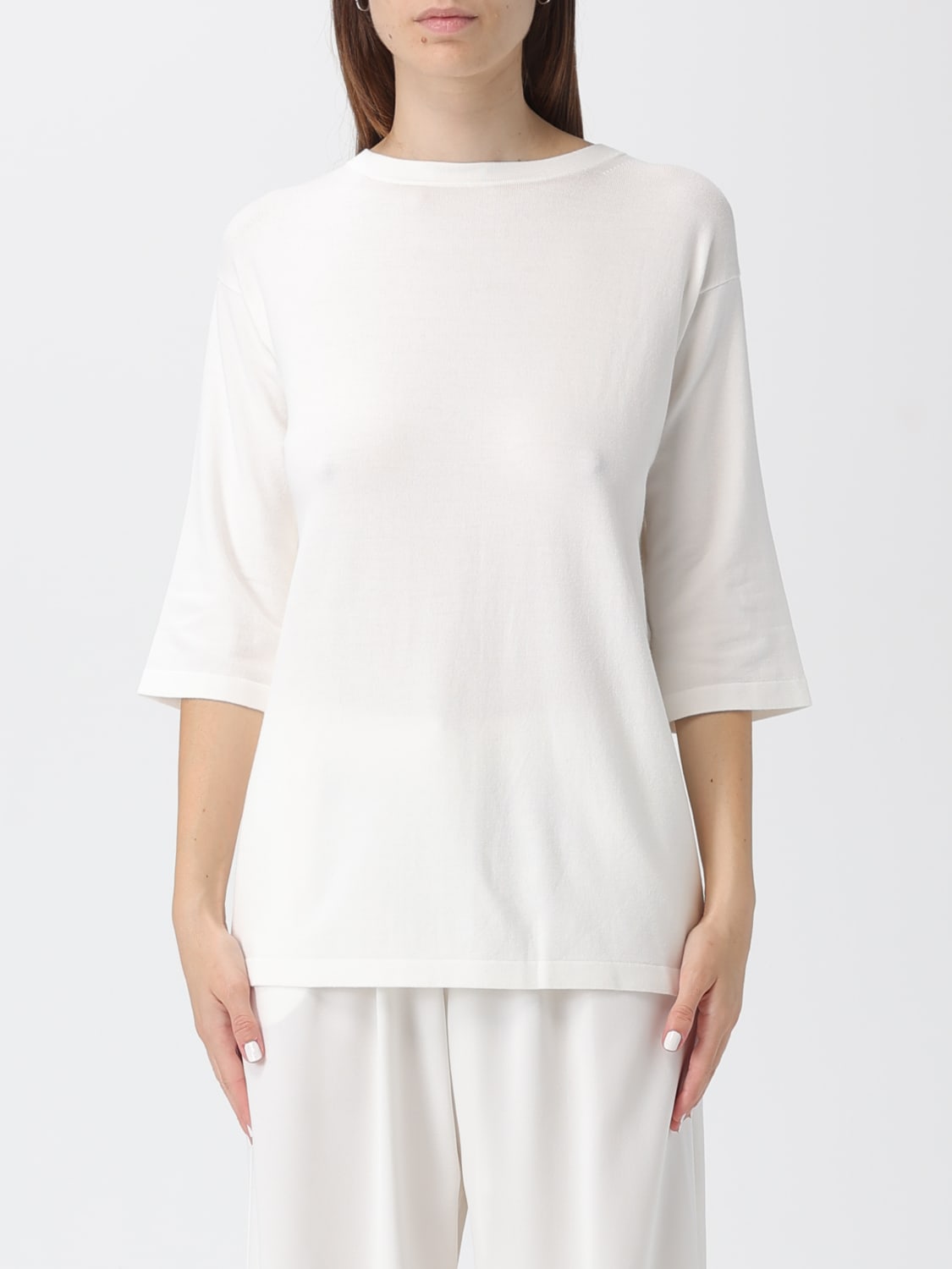 MM MAX MARA PULL: Pull femme Mm Max Mara, Blanc - Img 1
