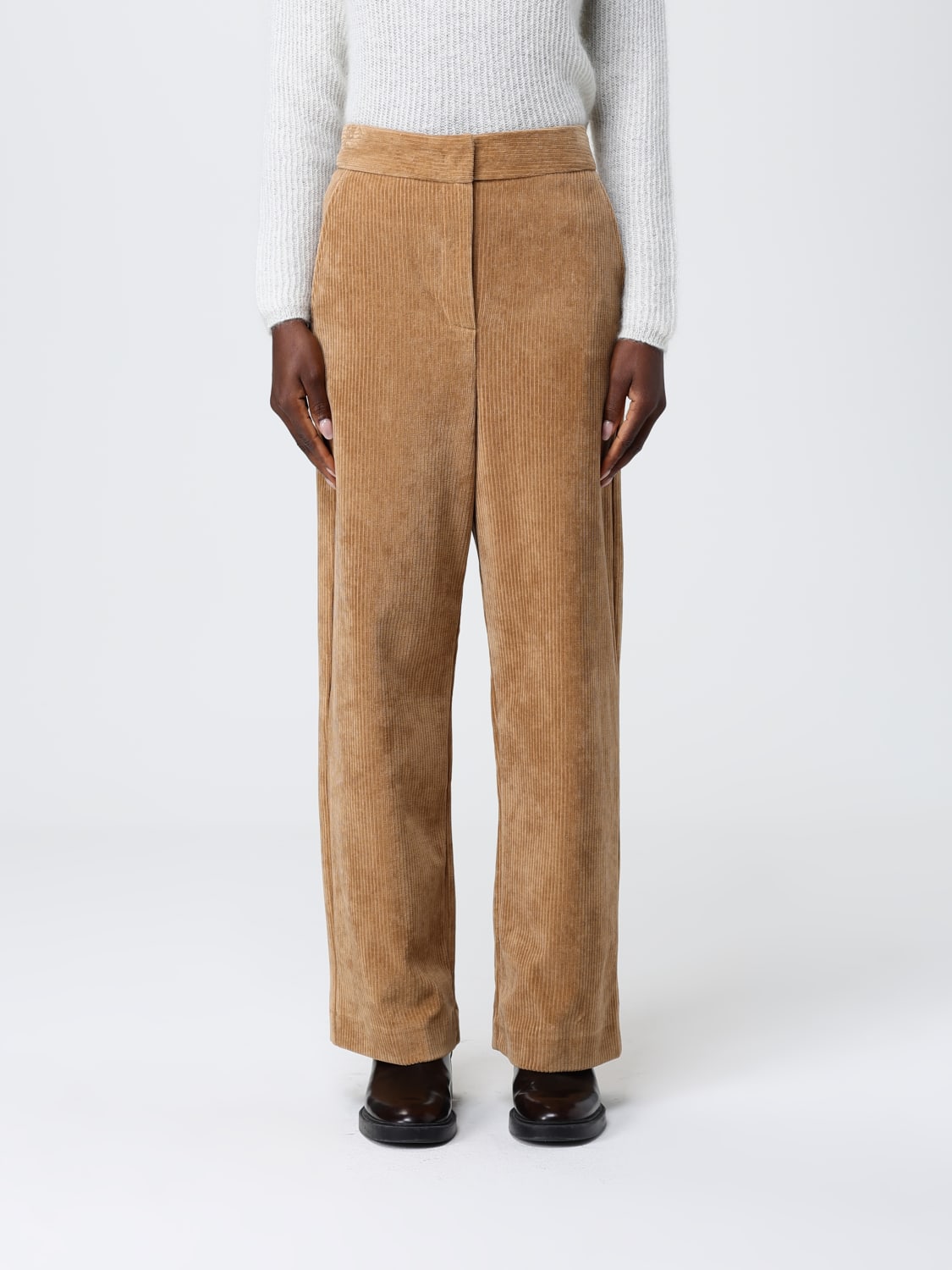 MM MAX MARA PANTALON: Pantalon femme Mm Max Mara, Beige - Img 1