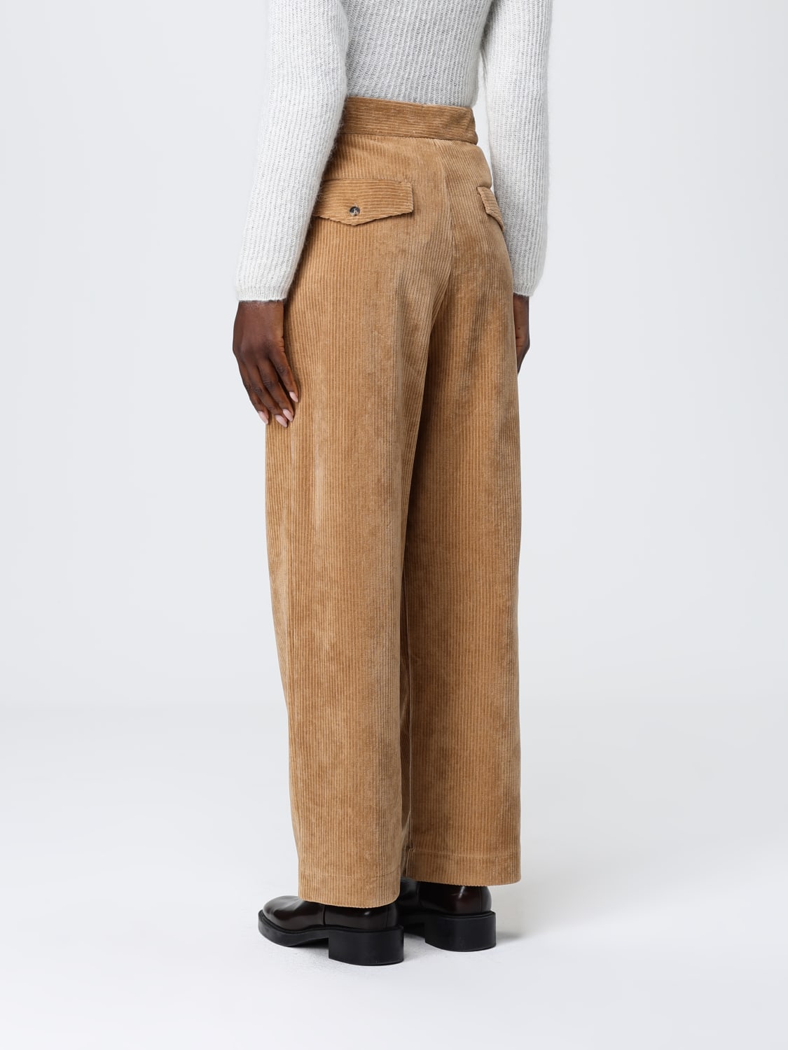 MM MAX MARA PANTALON: Pantalon femme Mm Max Mara, Beige - Img 3