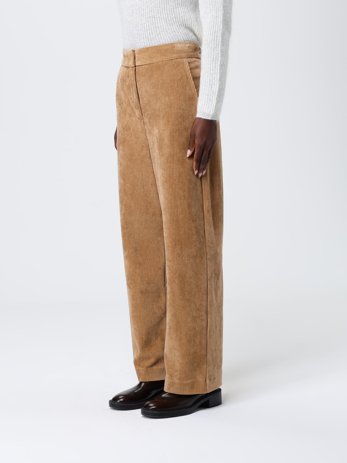 MM MAX MARA PANTALON: Pantalon femme Mm Max Mara, Beige - Img 4