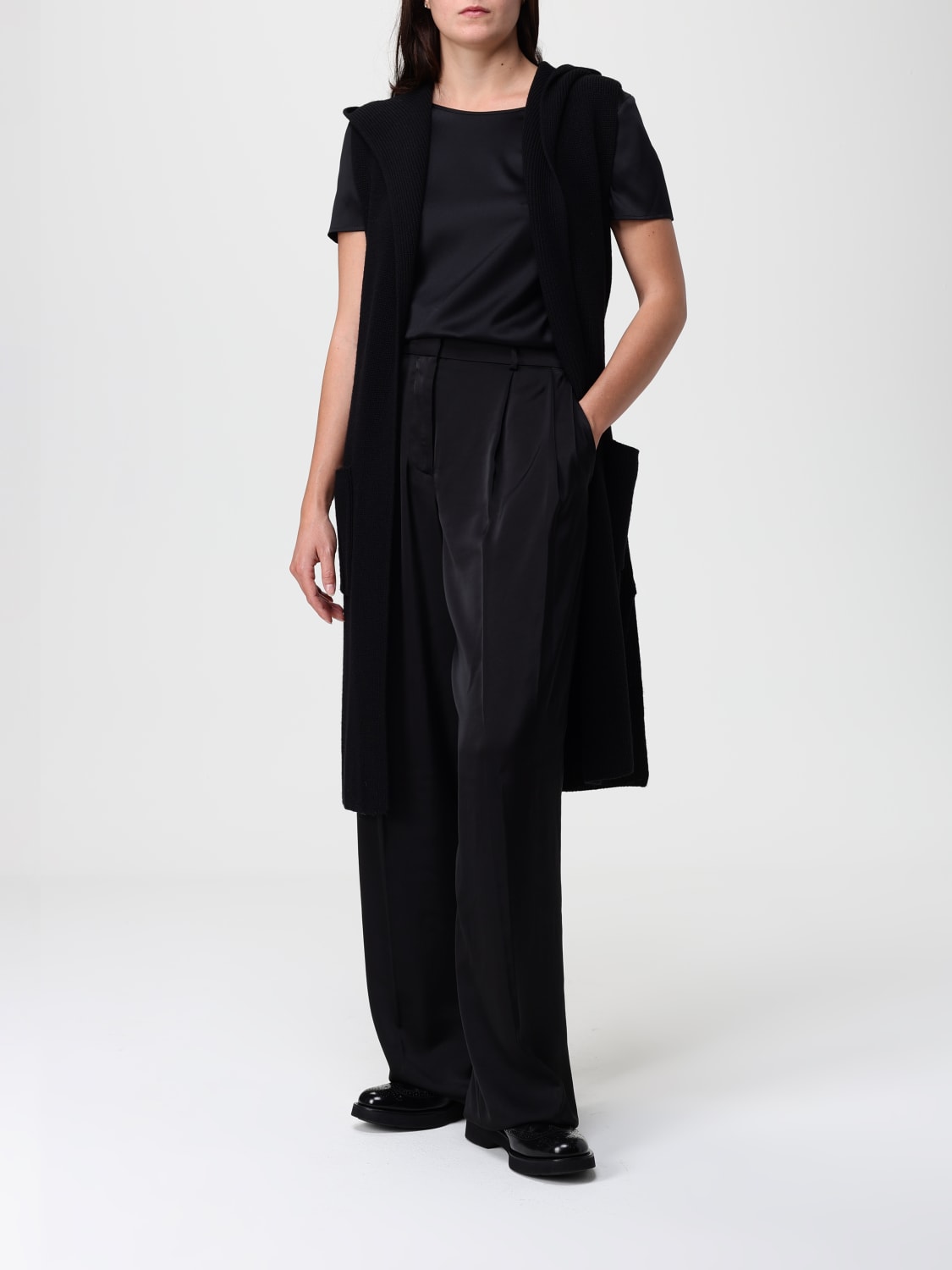 MM MAX MARA TOP: T-shirt damen Mm Max Mara, Schwarz - Img 2