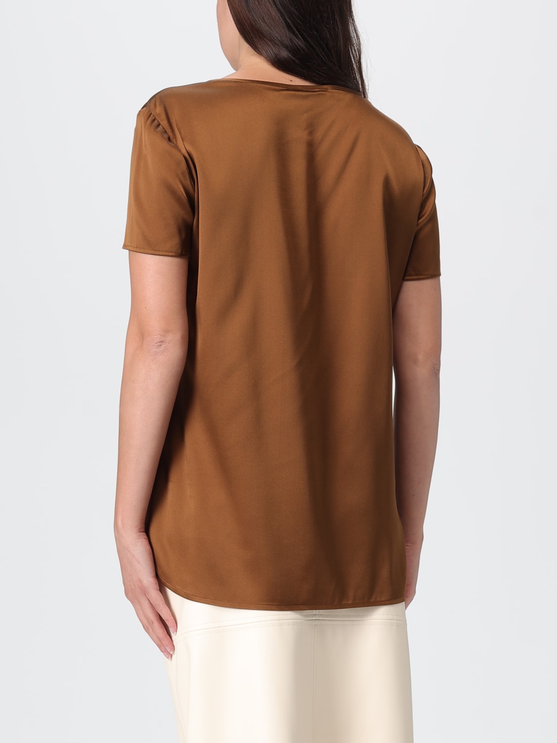 MM MAX MARA TOP: T-shirt femme Mm Max Mara, Marron - Img 3