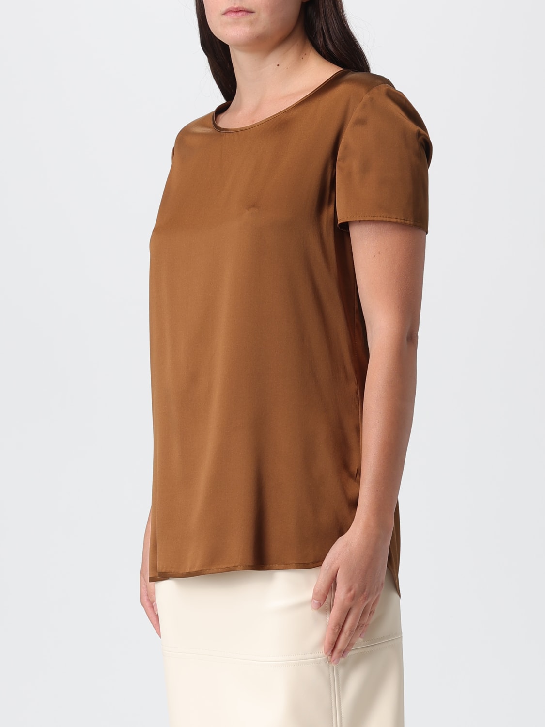 MM MAX MARA TOP: T-shirt femme Mm Max Mara, Marron - Img 4