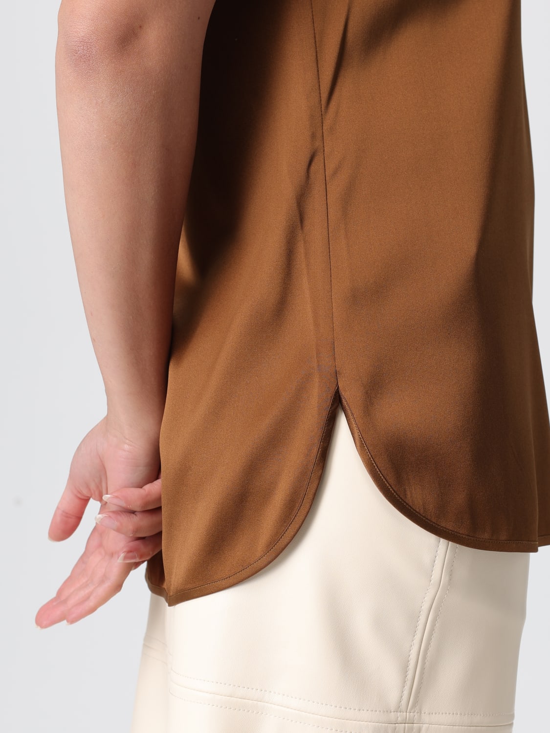 MM MAX MARA TOP: T-shirt femme Mm Max Mara, Marron - Img 5