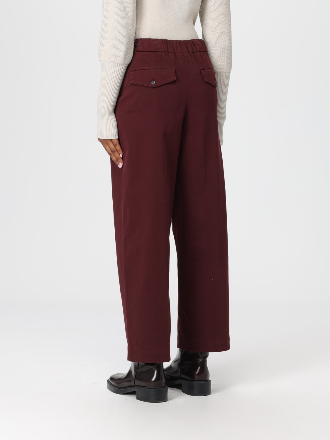 MM MAX MARA PANTS: Pants woman Mm Max Mara, Burgundy - Img 2