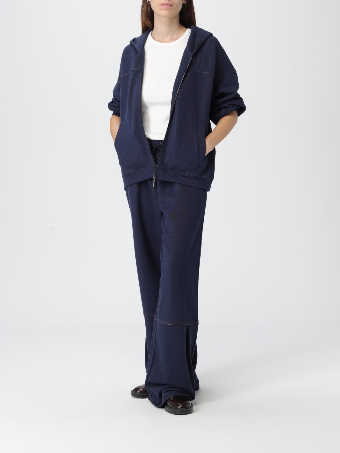 MM MAX MARA SWEATSHIRT: Sweater woman Mm Max Mara, Blue - Img 2