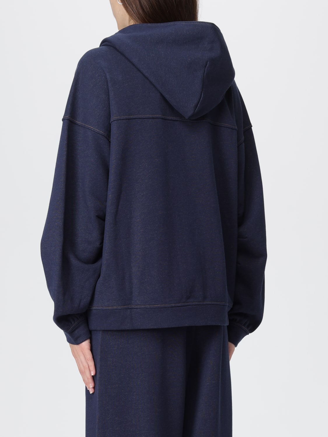 MM MAX MARA SWEATSHIRT: Sweater woman Mm Max Mara, Blue - Img 3