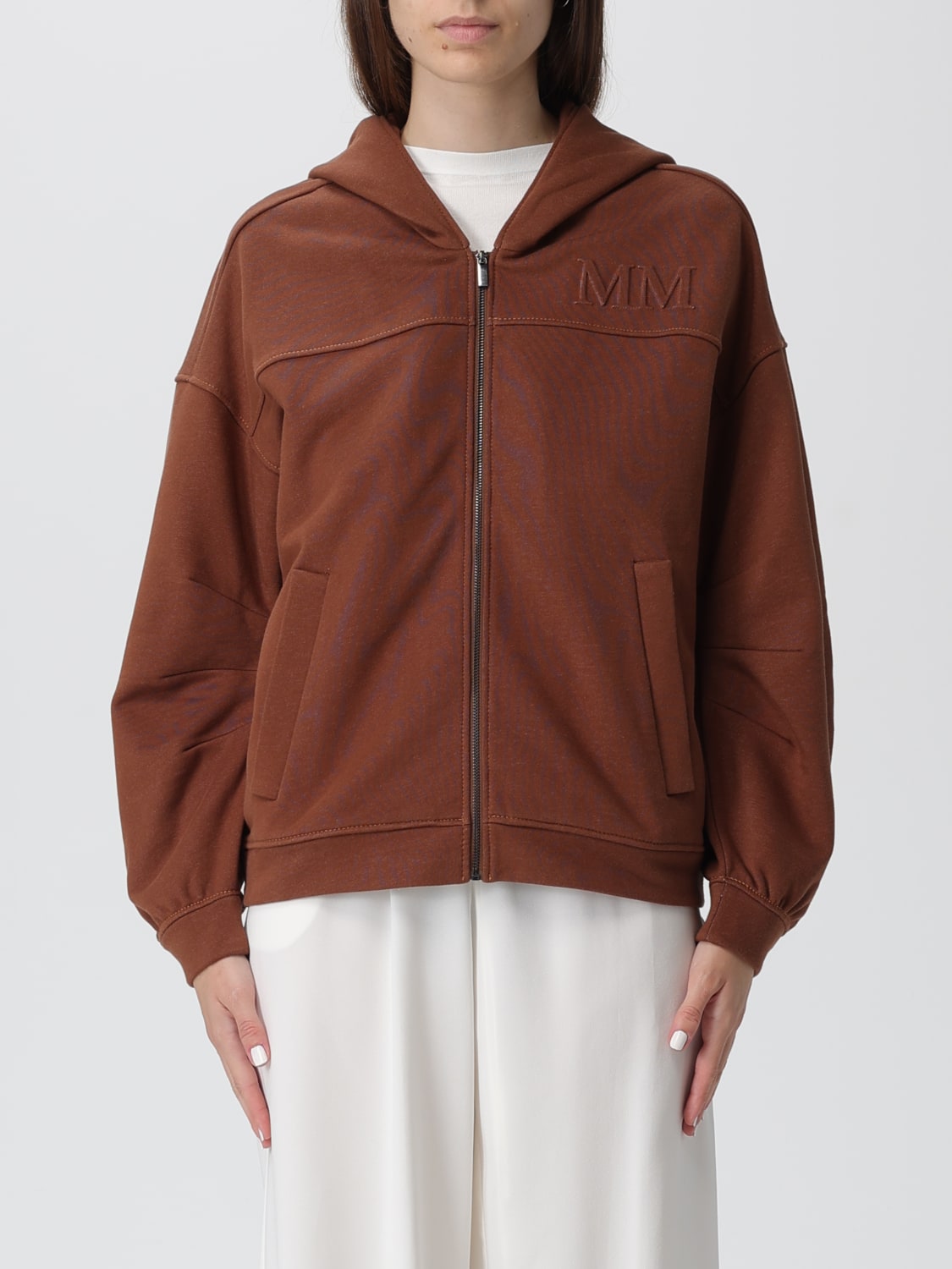 MM MAX MARA ТОЛСТОВКА: Свитер Женское Mm Max Mara, Коричневый - Img 1