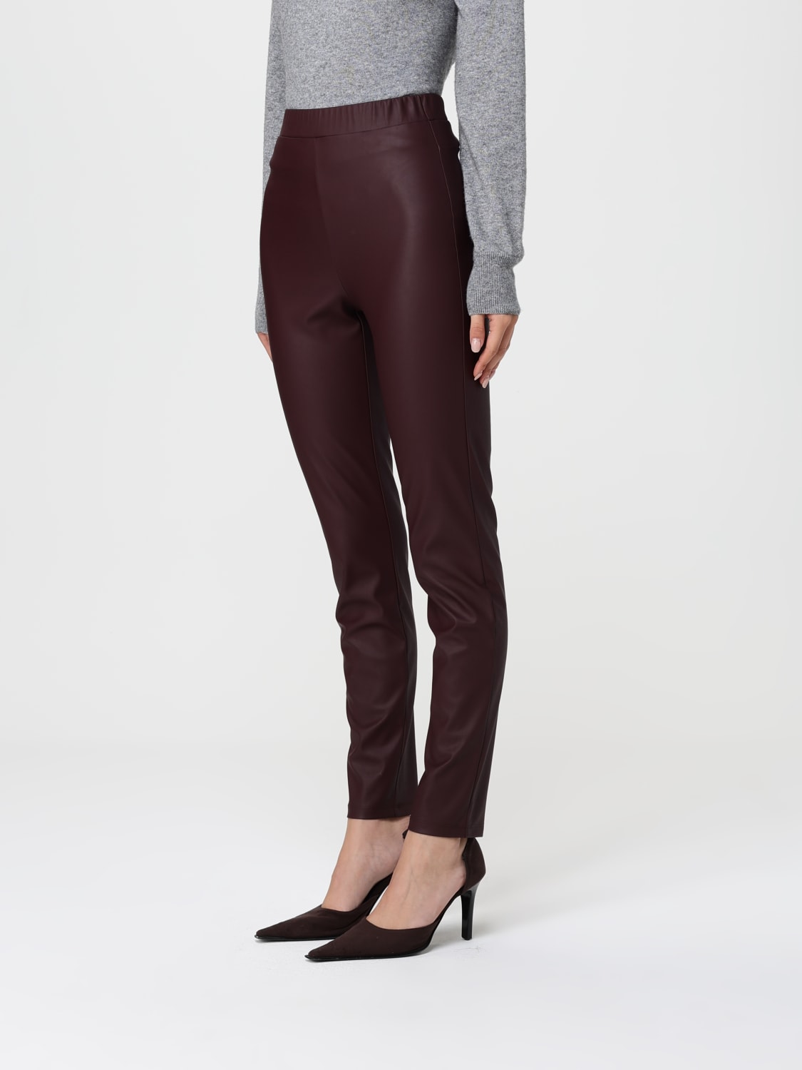 MM MAX MARA PANTS: Pants woman Mm Max Mara, Burgundy - Img 3