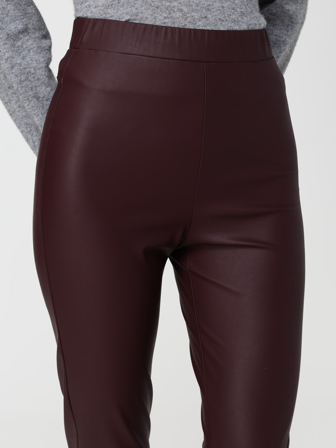 MM MAX MARA PANTS: Pants woman Mm Max Mara, Burgundy - Img 4